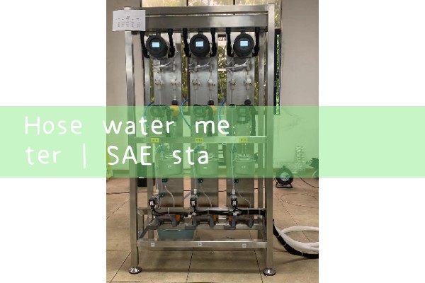 hose water meter|magnetic flow meter